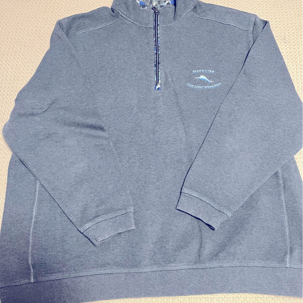 Mens Tommy Bahama 1/4 zip sweatshirt